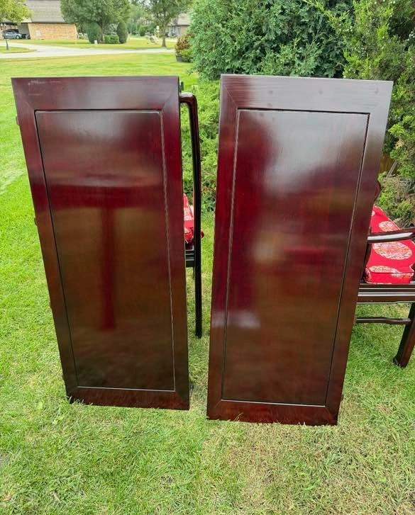 Chinese Huali Rosewood Dining Table with 6 Chairs - photo 3