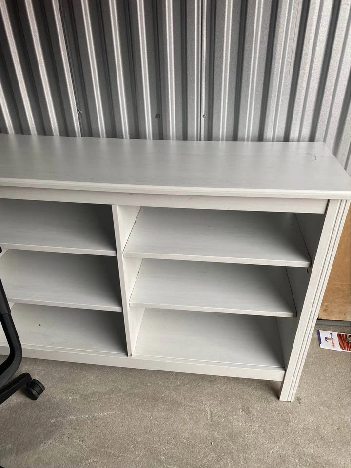 White IKEA Brusali TV Stand or bookcase Storage Unit - photo 2