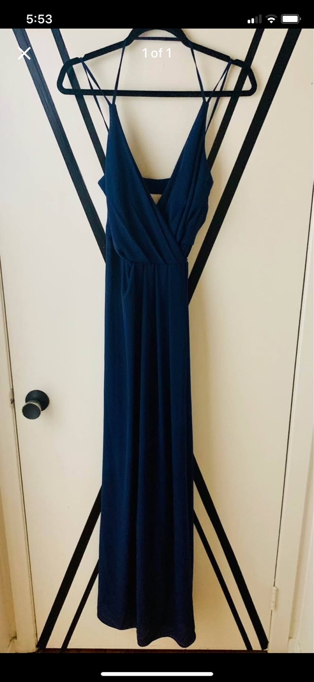 Navy Blue Maxi Dress size 2