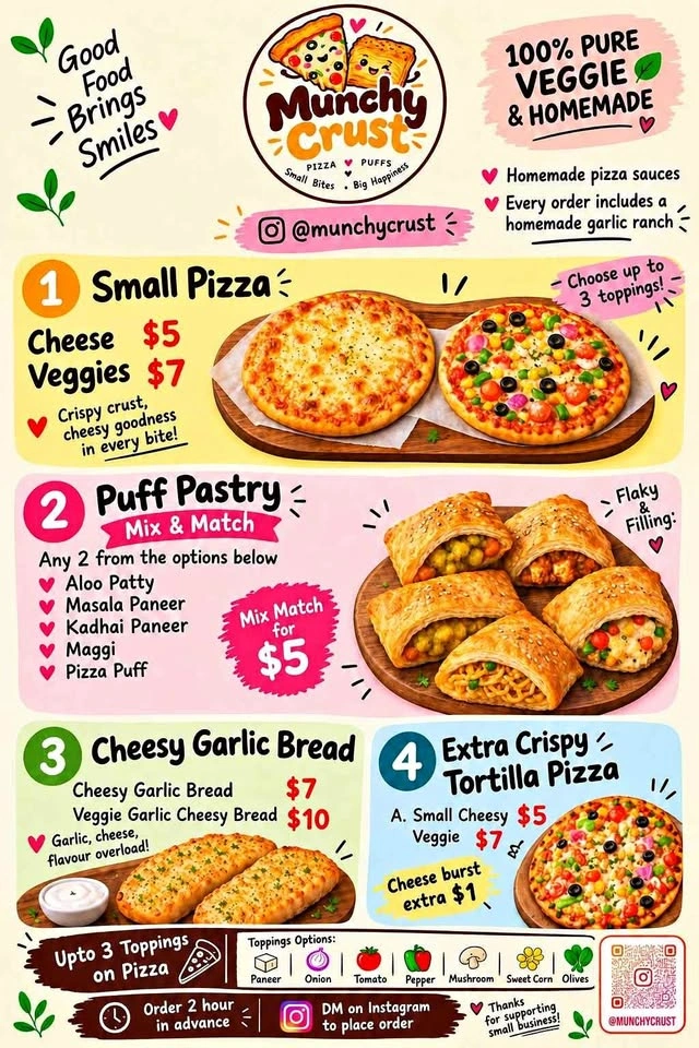Munchy Crust — Homemade Veggie Goodness!