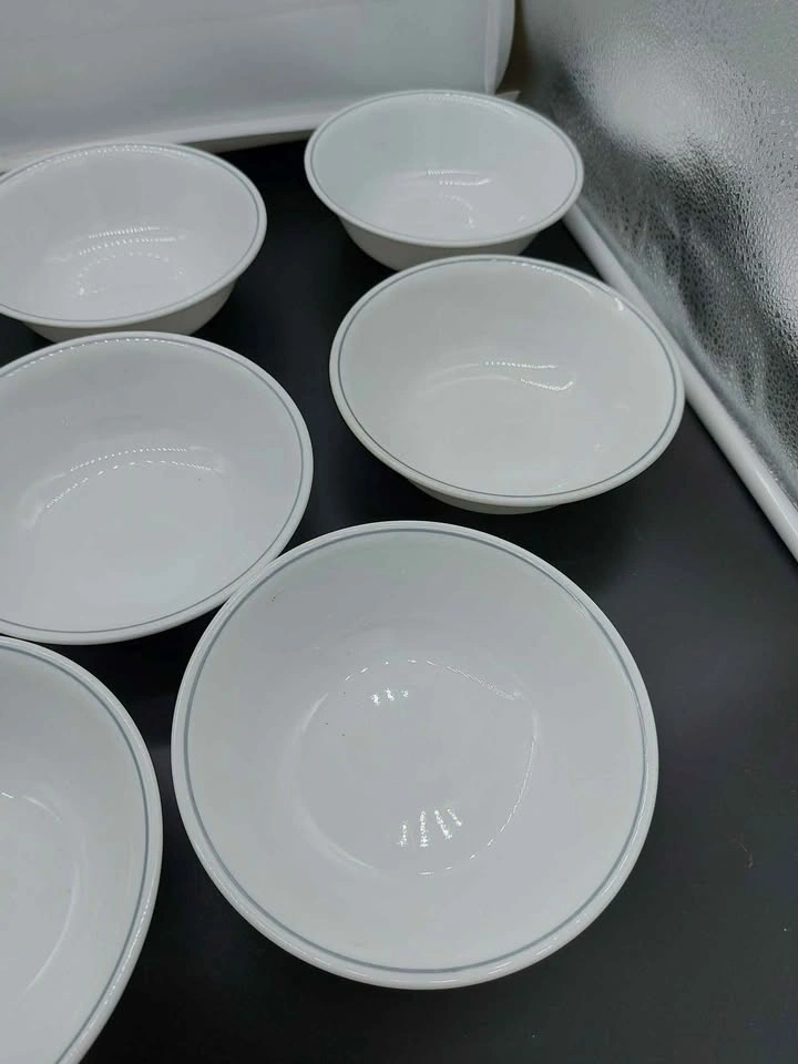 Corelle Bowl Set Of 11 White With Gray Band - photo 5