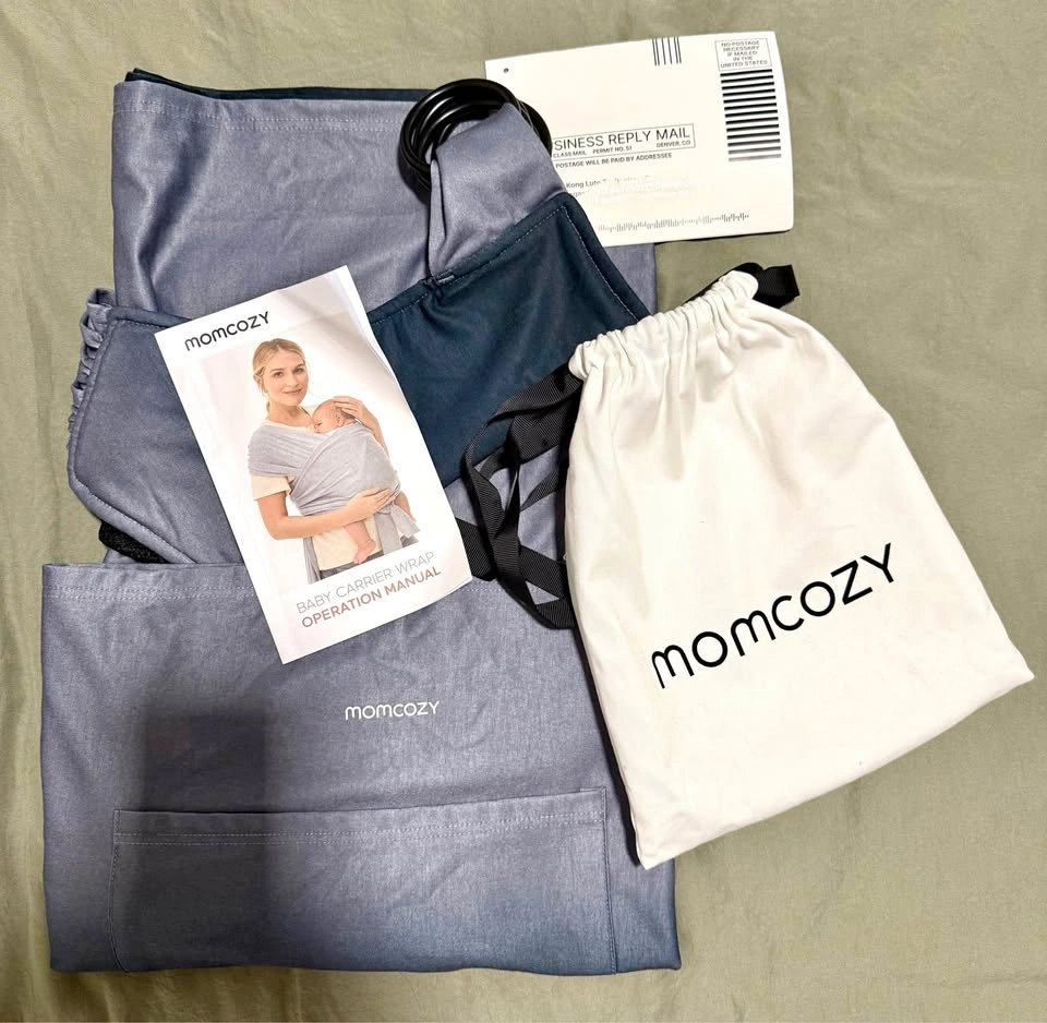 Momcozy Baby Wrap Sling, Adjustable Carrier for Newborn, Gradien