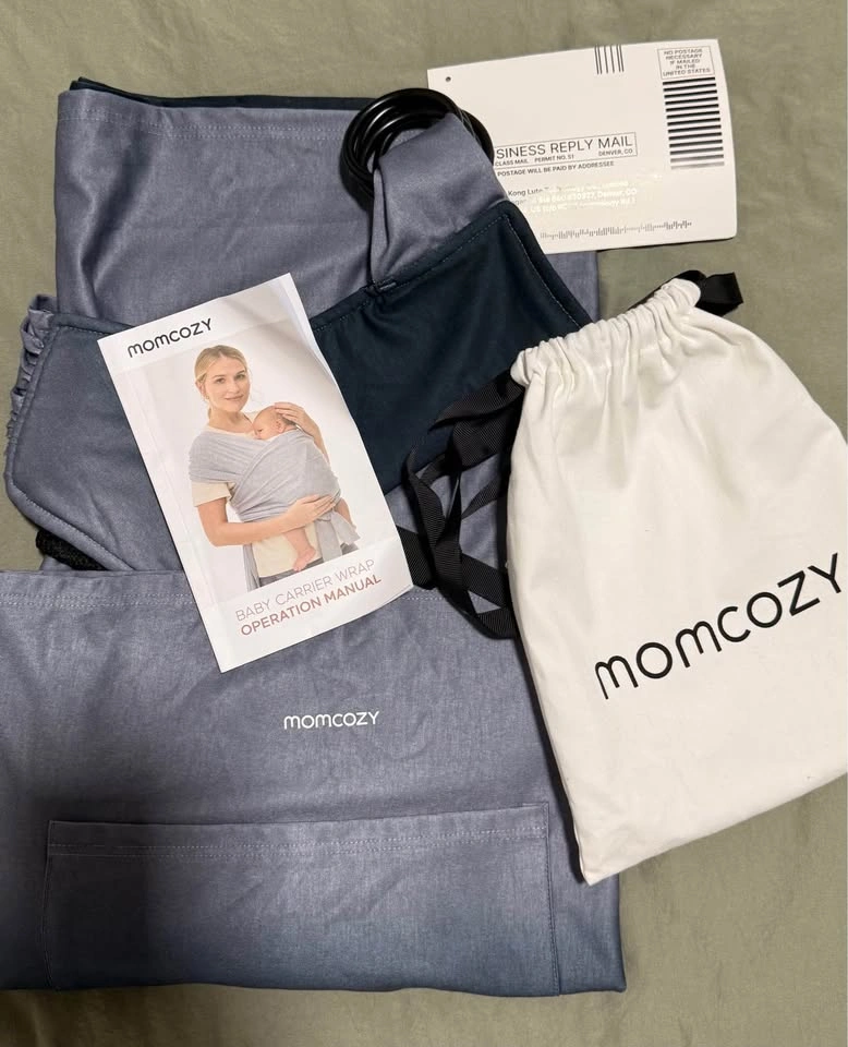 Momcozy Baby Wrap Sling, Adjustable Carrier for Newborn, Gradien - photo 2