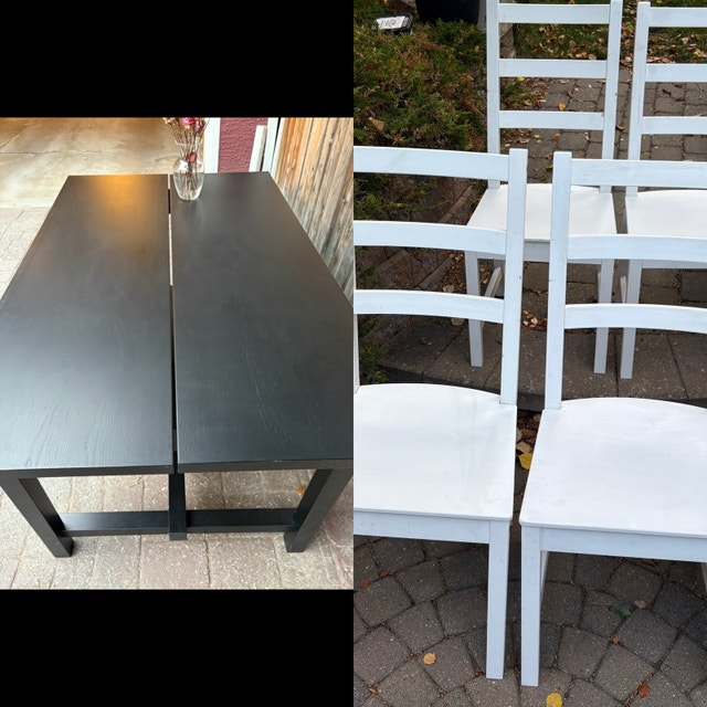 Premium Ikea Nordviken table and 6 chairs
