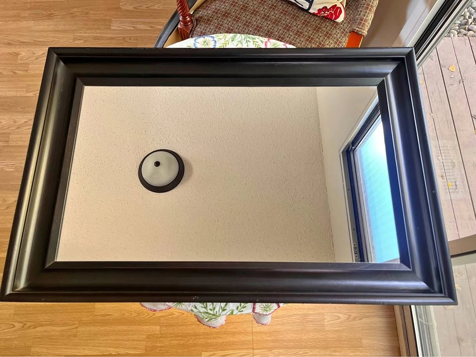 IKEA HEMNES Mirror – Black-Brown Wood Frame, 23 5/8" x 35 3/8"