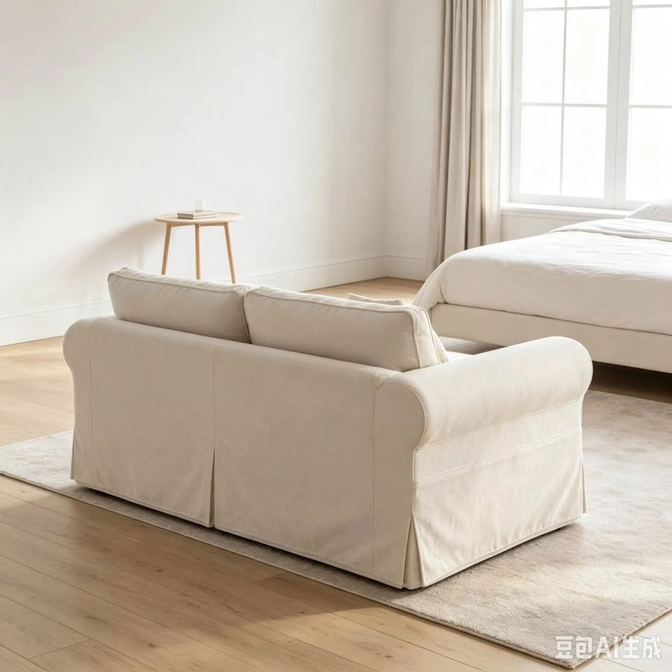 Greco Vintage Upholstered Boneless 3-Seat Sofa – Beige - photo 5
