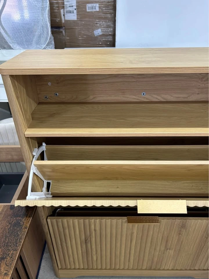 31.6'' Shoe Cabinet - 2 Flip Drawers Modern Minimalist - photo 5