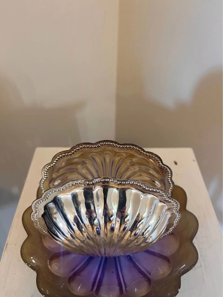 Vintage Brama Shell Napkin Holder - Silver Plated - Made in Engl - photo 2