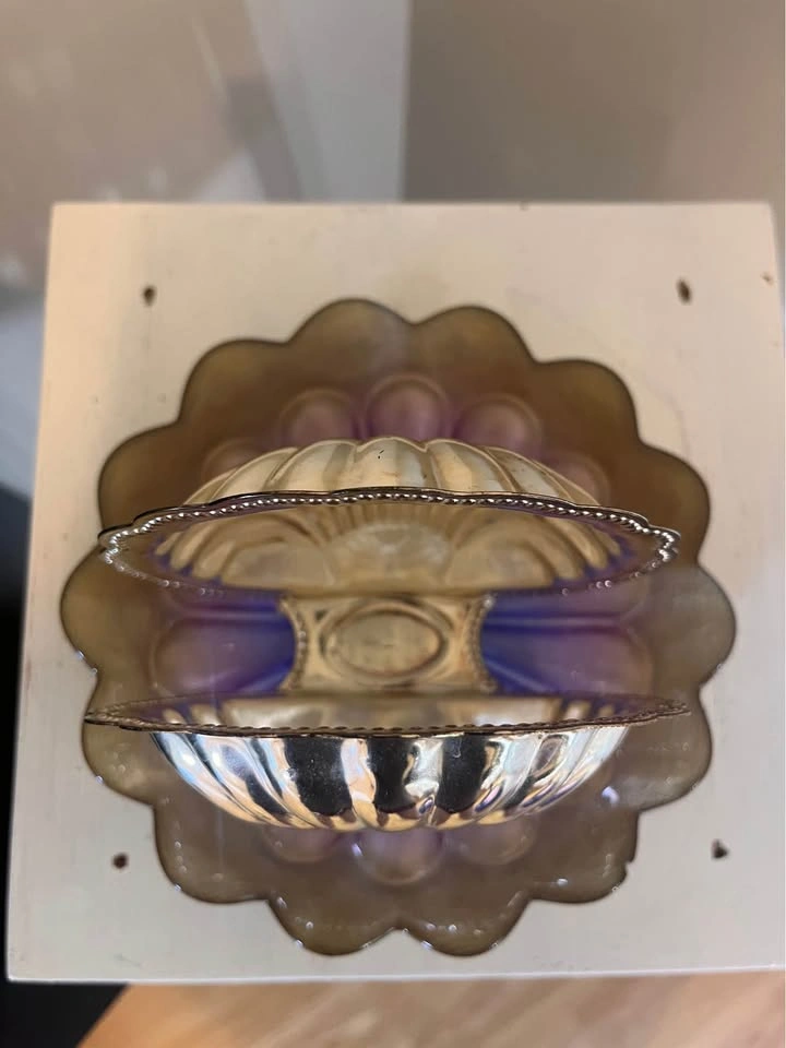 Vintage Brama Shell Napkin Holder - Silver Plated - Made in Engl - photo 3