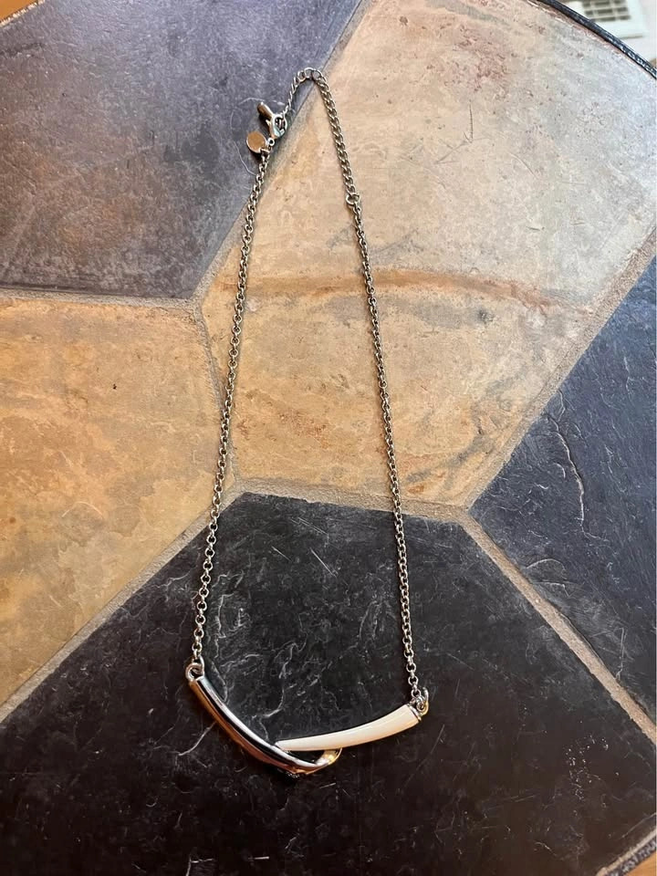 Lia Sophia Silver-Tone Twisted Bar Necklace - photo 3