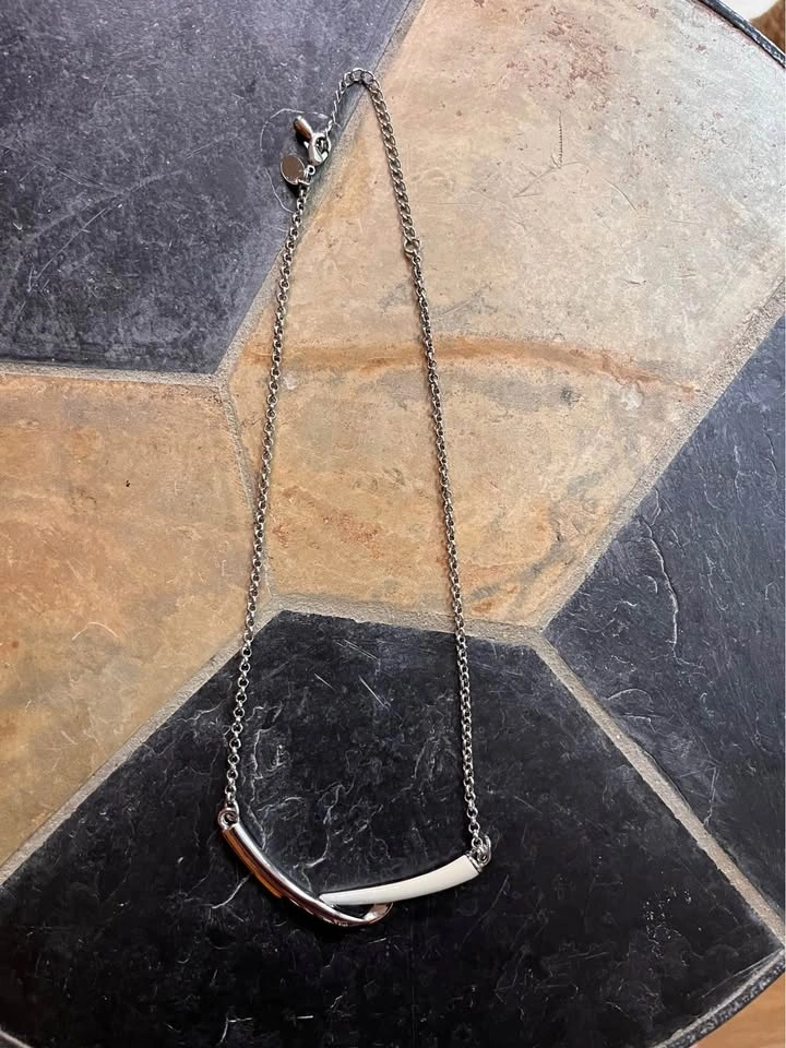 Lia Sophia Silver-Tone Twisted Bar Necklace - photo 4