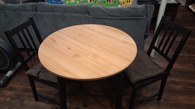 Wooden table and chairs from IKEA - photo 2