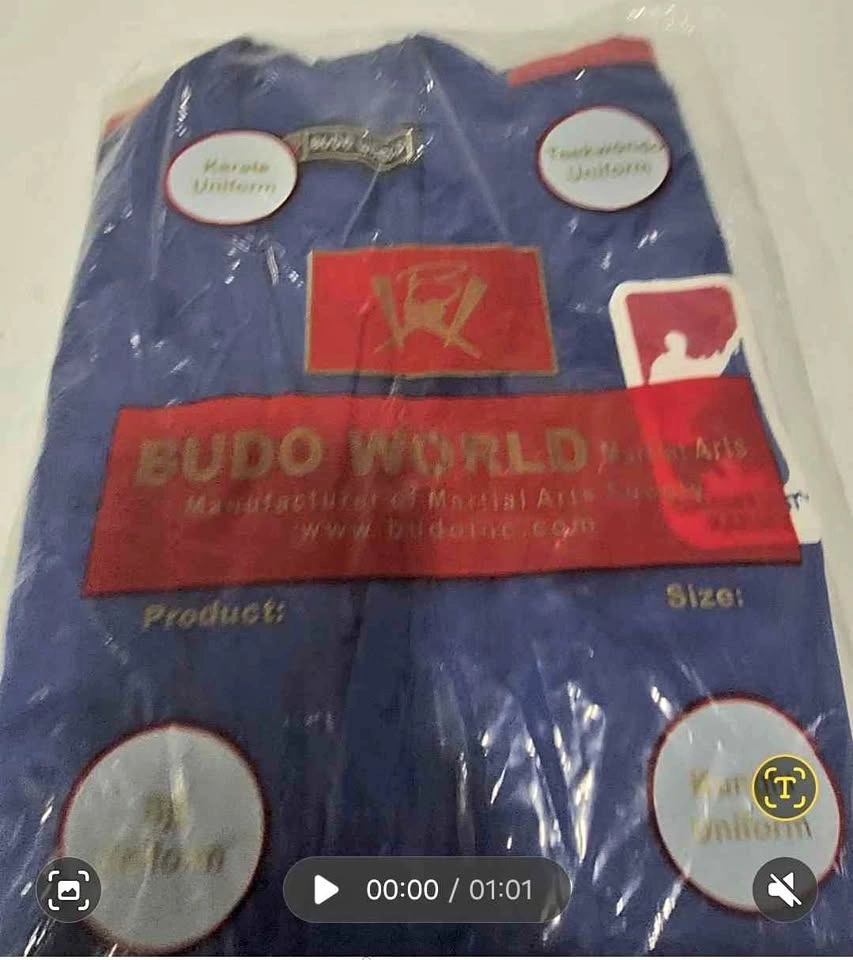 Budo World Martial Arts Uniform  4'9" to 5'2" tall