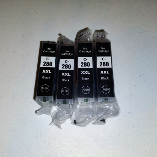 4PK BLACK PGI-280 XXL Ink Cartridges for Canon TS6120 TS6320