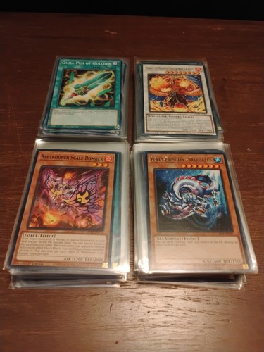 Yu-Gi-Oh! Bulk Lot - 100 Sleeved Random Cards - Common & Rare -