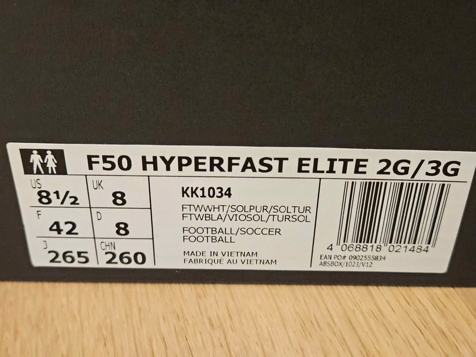 Adidas F50 Hyperfast Elite 2G/3G AG US 8.5 - photo 2