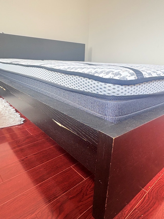 Queen Bed Frame with Mattress - photo 2