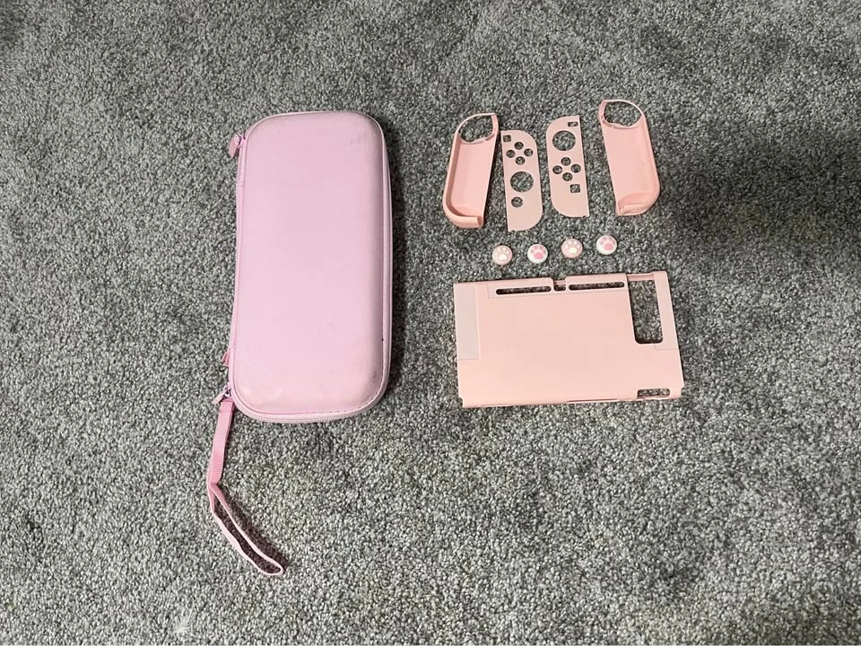 Pink Nintendo Switch 1 Case and Shell - photo 2