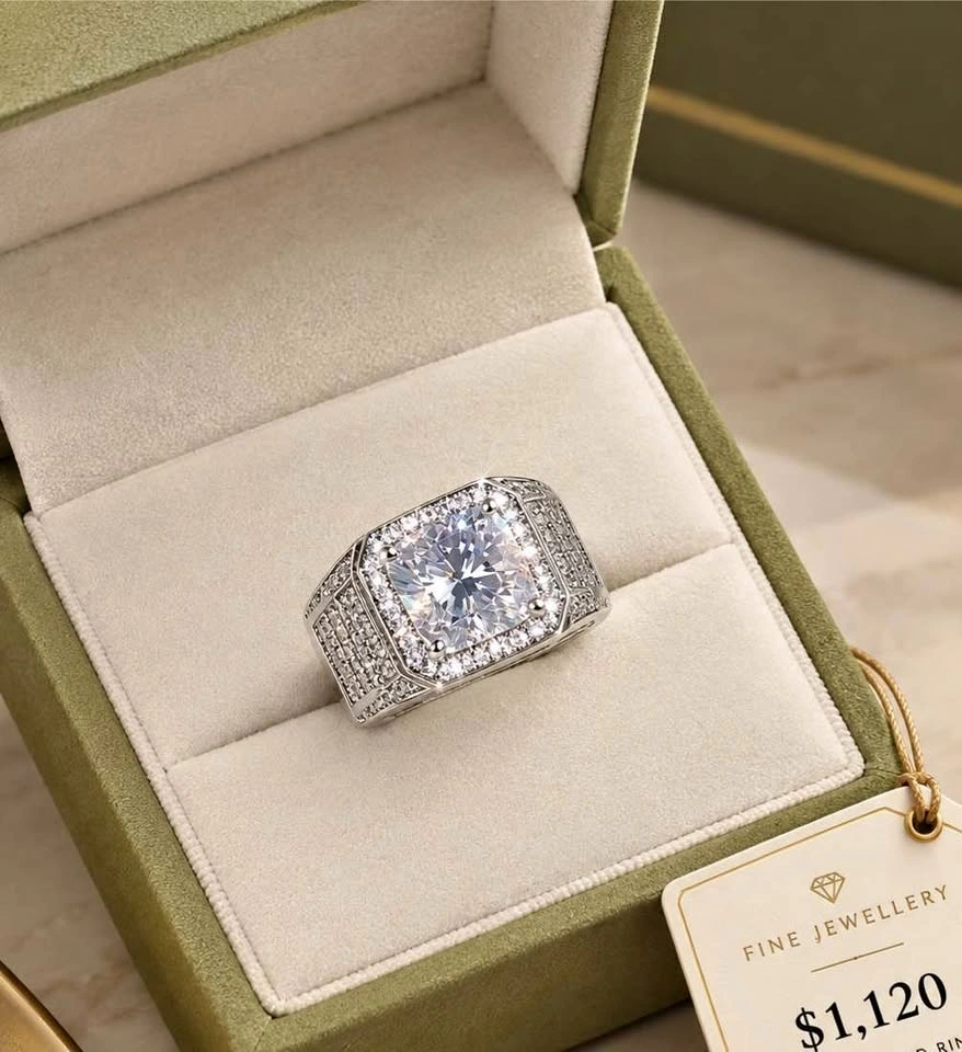 Brand new 3.32 cttw ring cultivated diamond size 10|11