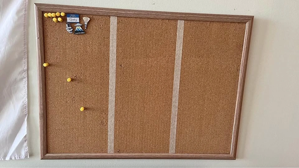 Cork notice board