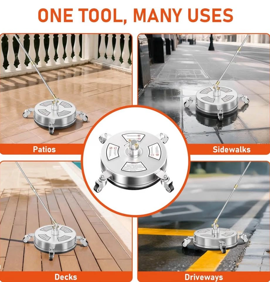 14" Pressure Washer Surface Cleaner with 4 Wheels - photo 5