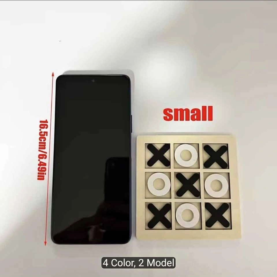 Wooden Tic-Tac-Toe Game - Small size