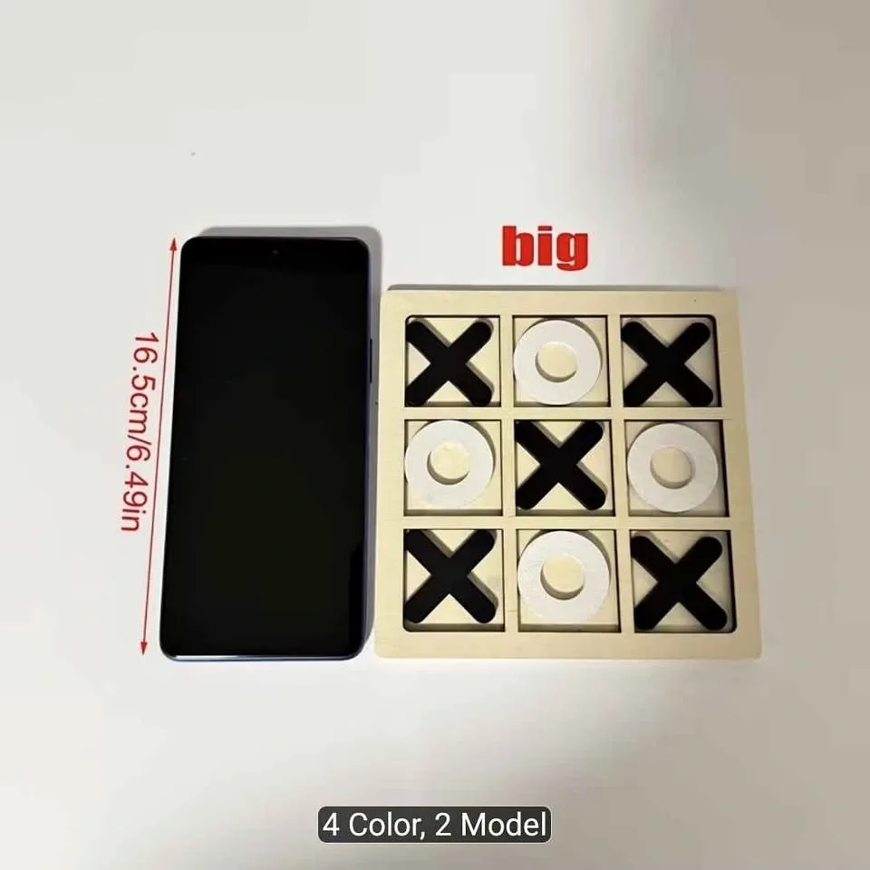 Wooden Tic Tac Toe Game Big Size