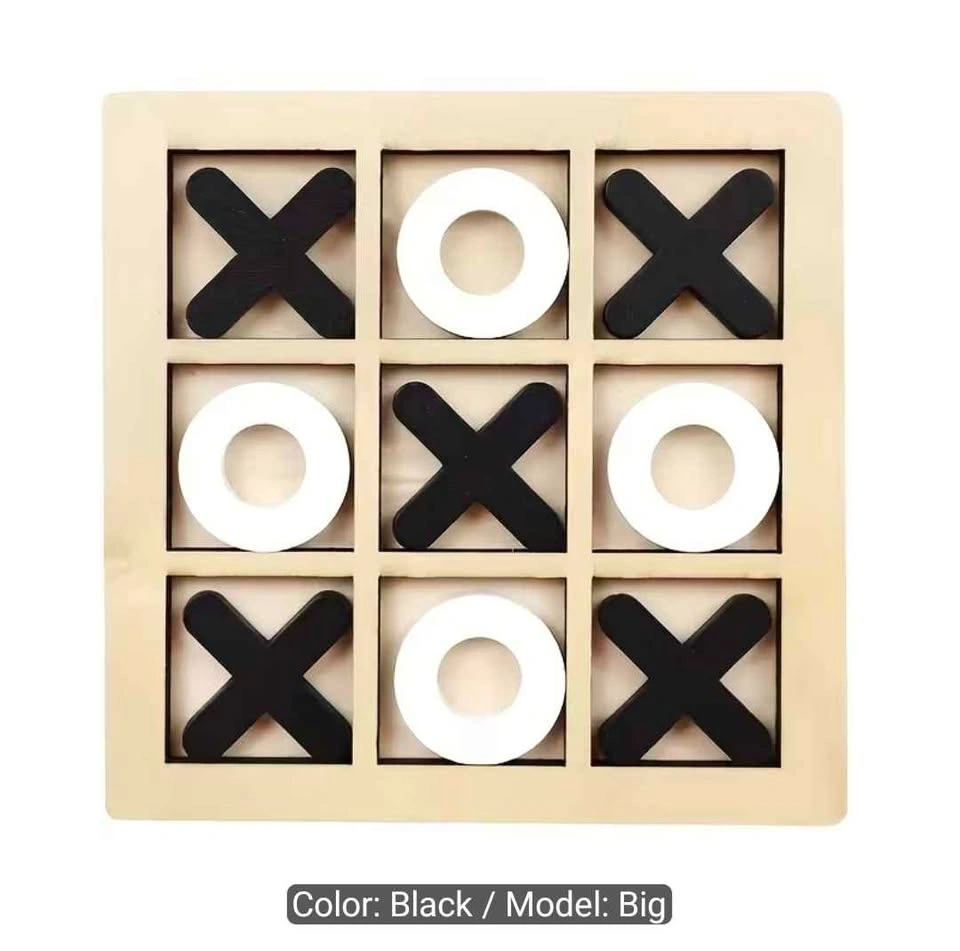 Wooden Tic Tac Toe Game Big Size - photo 2