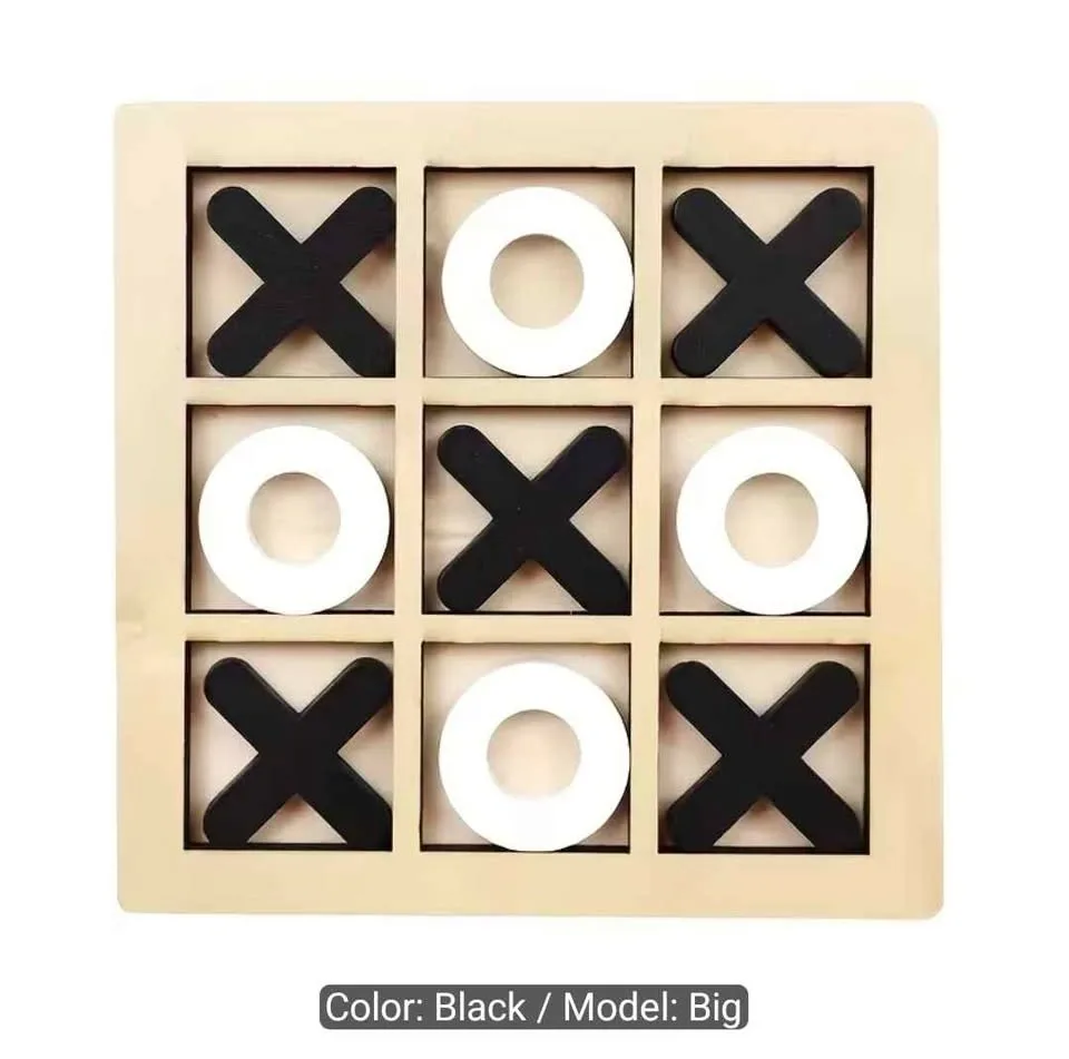 Wooden Tic Tac Toe Game Big Size - photo 2
