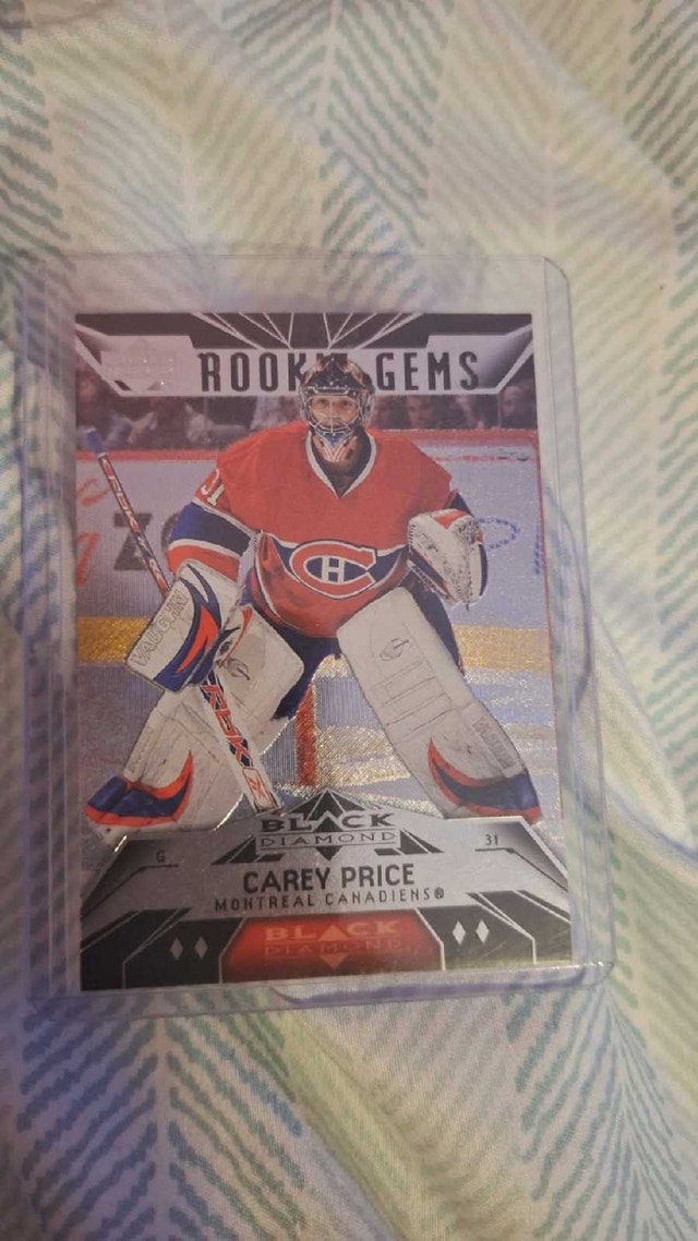 Upper Deck Black Diamond Carey Price Rookie Gems Card