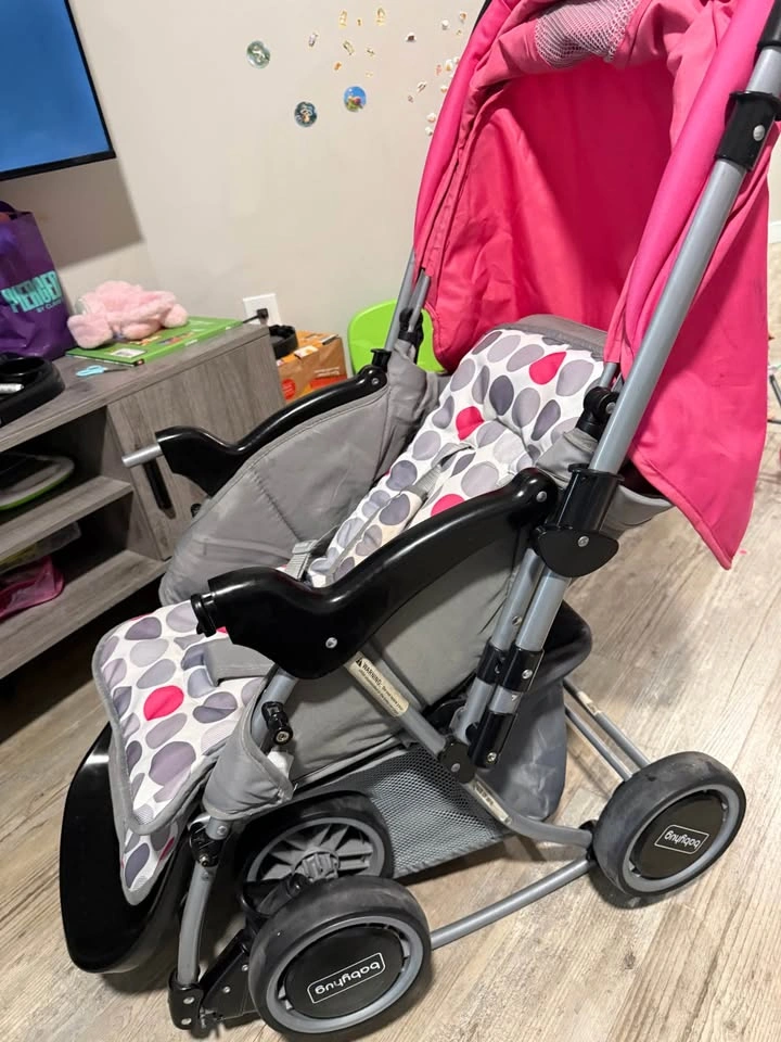Babyhug Pink and Polka Dot Stroller - photo 2