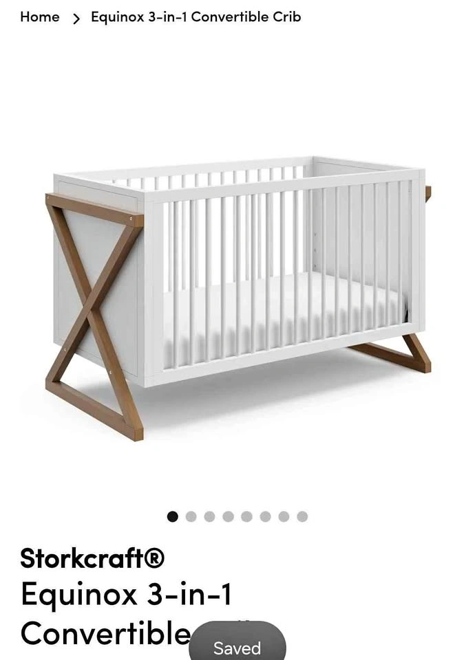 Storkcraft Equinox 3-in-1 Crib + Toddler Conversion Kit
