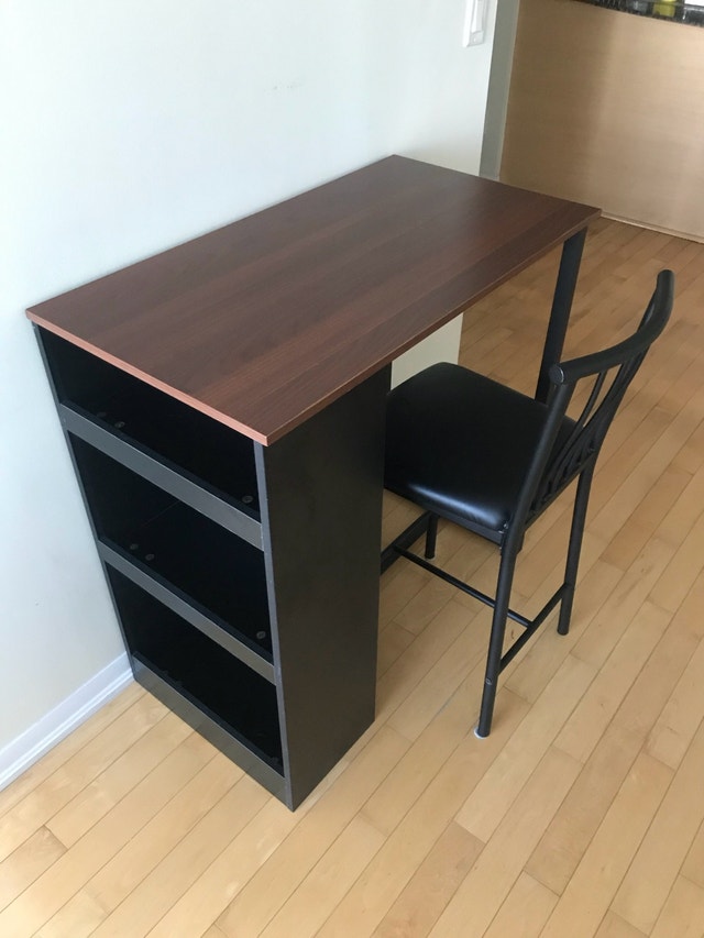 Work Desk with storage & Stool - photo 3