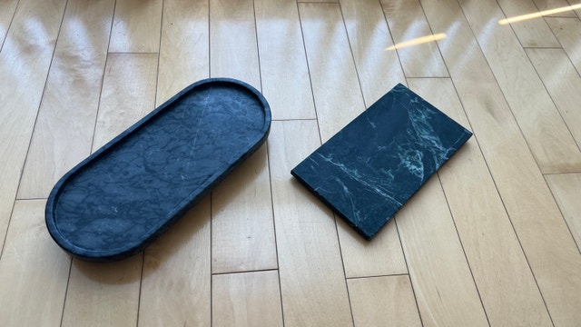 Marble Vanity Black Trays