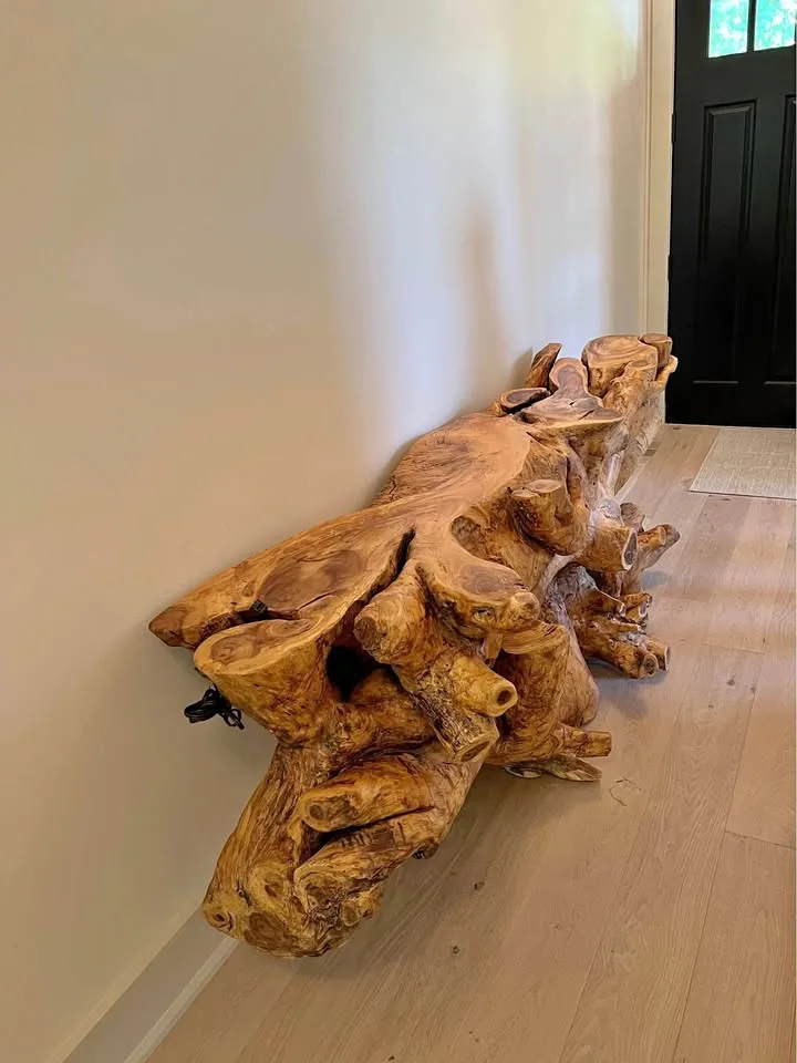 Solid Teak Wood Root Table thumbnail