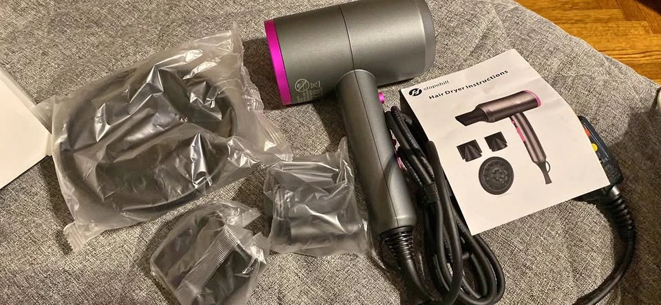 Slopehill Professional Ionic Hair Dryer – 1800W Powerful Low Noi