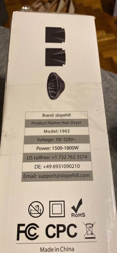 Slopehill Professional Ionic Hair Dryer – 1800W Powerful Low Noi - photo 4