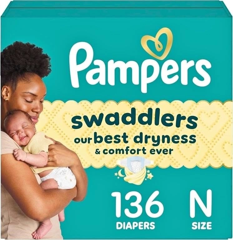 Pampers Swaddlers Diapers, Size 0