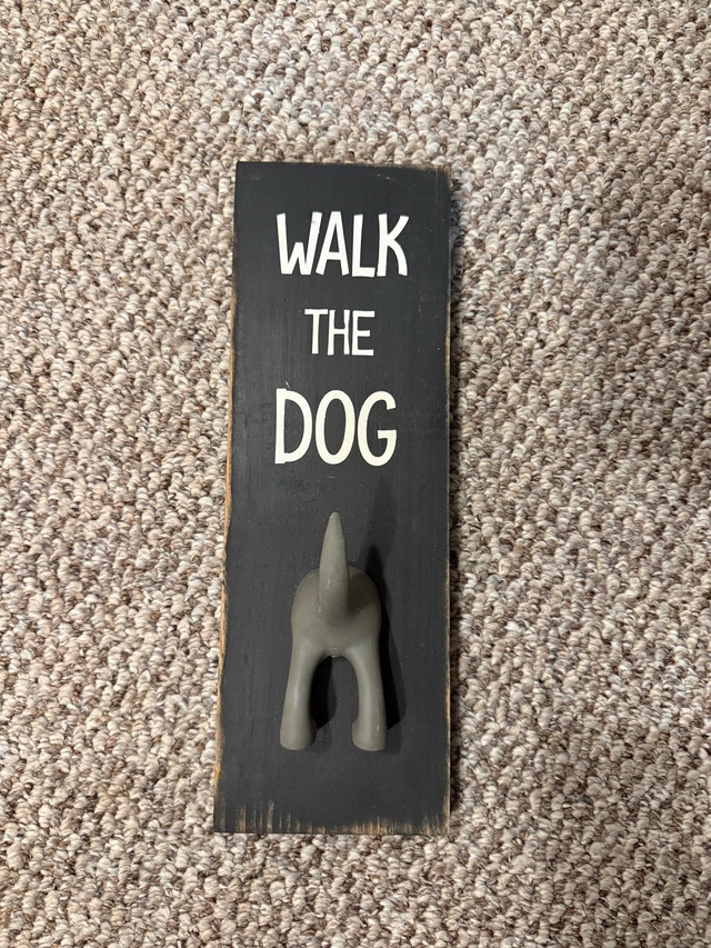 Dog Leash Hook Sign