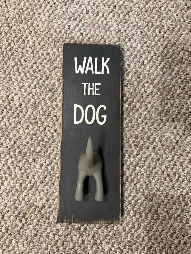 Dog Leash Hook Sign