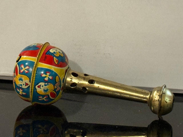 Vintage Tin Rattle - photo 2