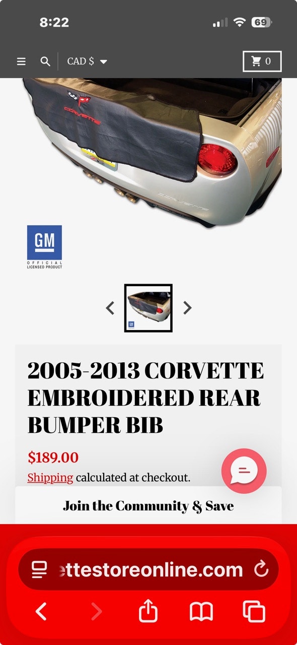 Corvette C6 Rear Bumper Bib - photo 4