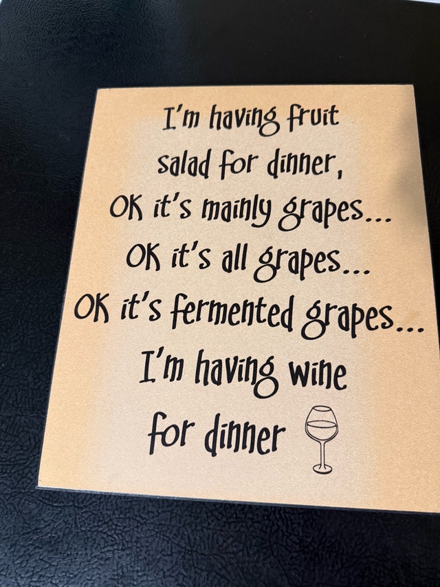 Wine Humor Decorative Wall Sign