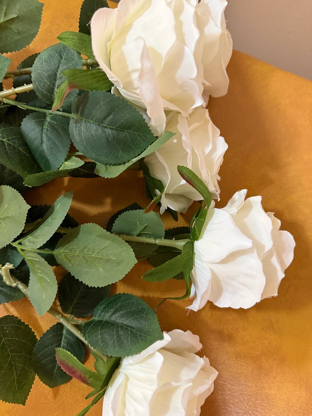 Artificial White Roses - photo 3