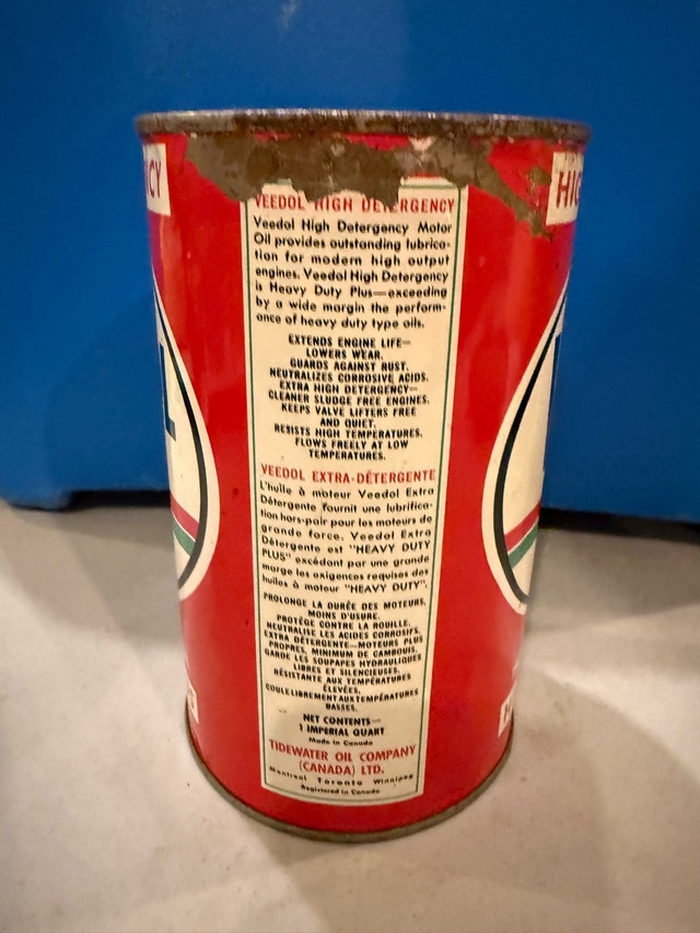 Veedol Motor Oil Can - photo 4
