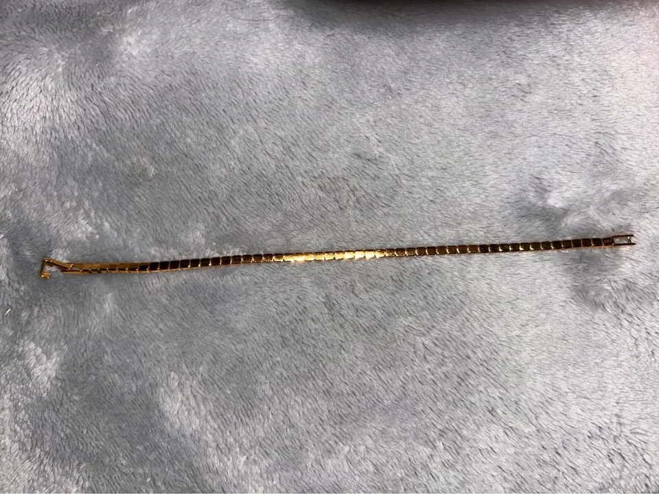 14k gold plated sterling silver tennis bracelet image indicator(3)