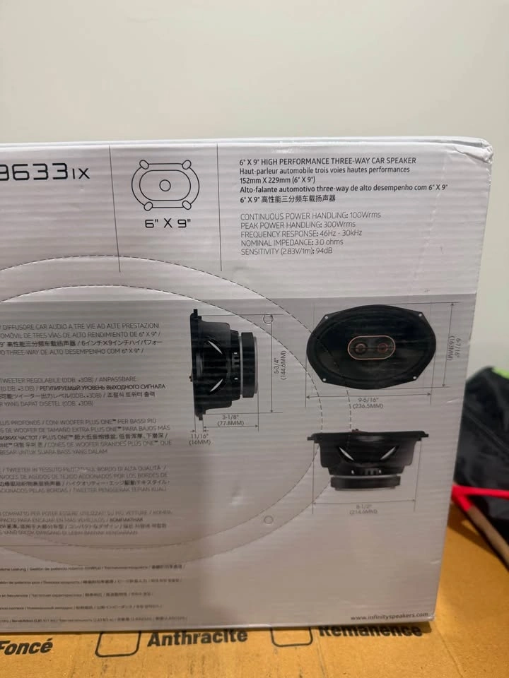 Infinity Reference REF-9633ix 6" x 9" 3-Way Car Speakers - photo 3