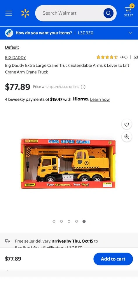 Big Daddy King Super Crane Toy Truck - photo 3