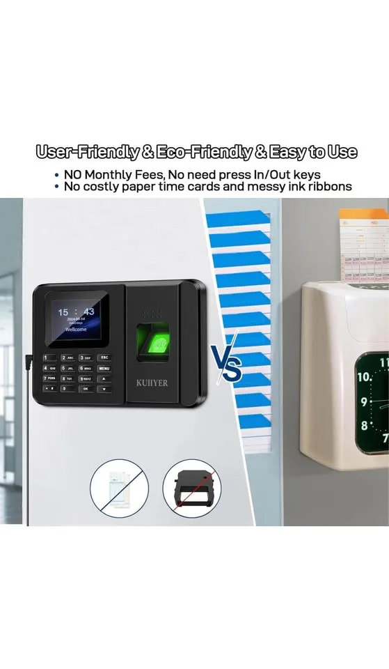 Fingerprint Time Clock Attendance Machine KU067 image indicator(5)