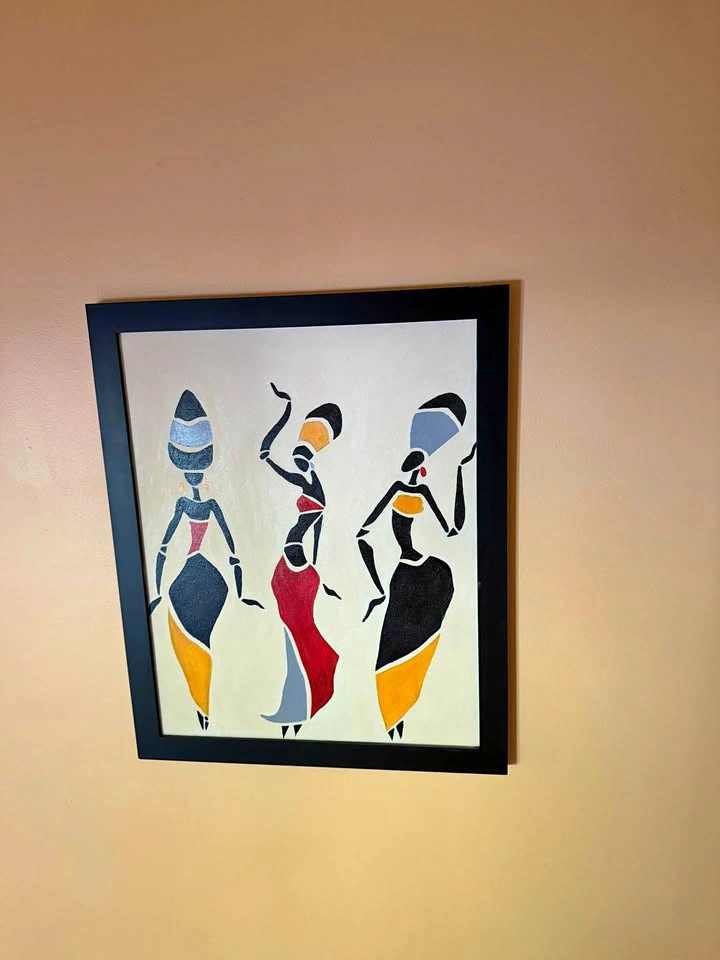 Oil painting of Abstract African Women